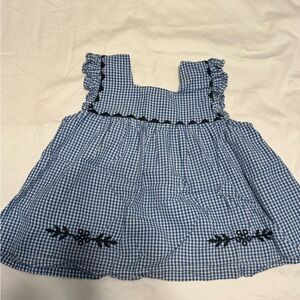 Pink Chicken Blue Gingham Blouse